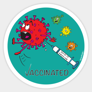 Vaccinated against Covid19 Sticker